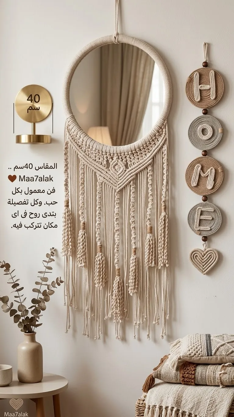 مراية مكرمية بشراشيب
